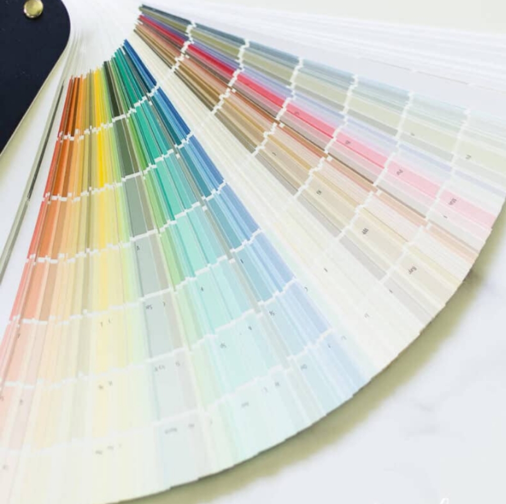 Sherwin Williams Paint Color Sample Swatch FAN DECK Color Sample Key/Pallete